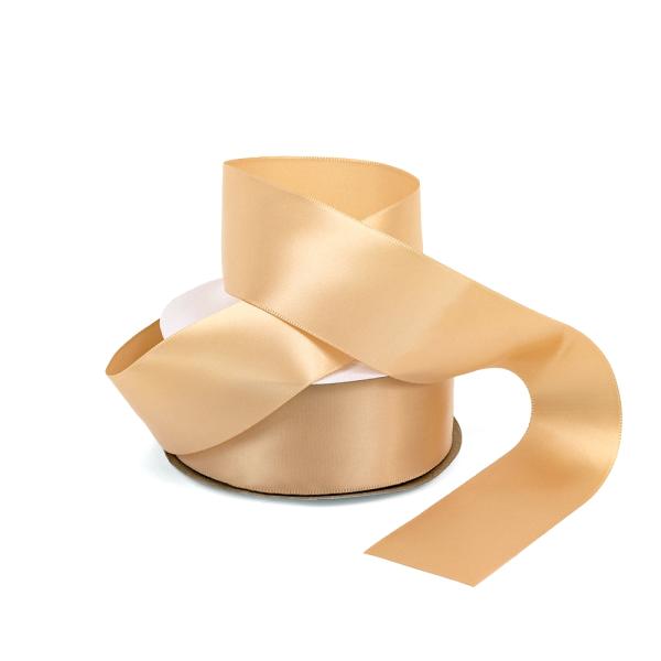 Satin Ribbon | Satin Ribbon – Woven Edge – 38Mm X 30M – Champagne Ribbons Satin Ribbon