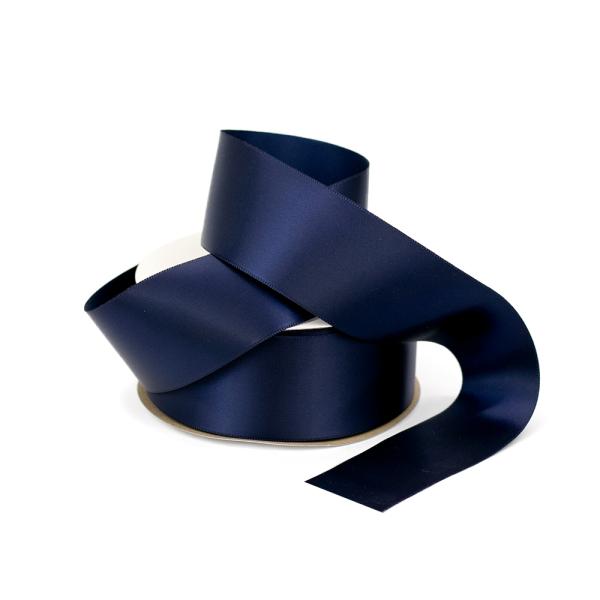 Satin Ribbon | Satin Ribbon – Woven Edge – 38Mm X 30M – Navy Blue Ribbons Satin Ribbon