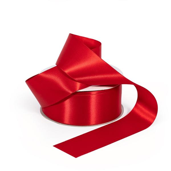 Satin Ribbon | Satin Ribbon – Woven Edge – 38Mm X 30M – Red Ribbons Satin Ribbon