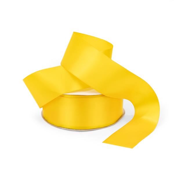 Satin Ribbon | Satin Ribbon – Woven Edge – 38Mm X 30M – Yellow Ribbons Satin Ribbon