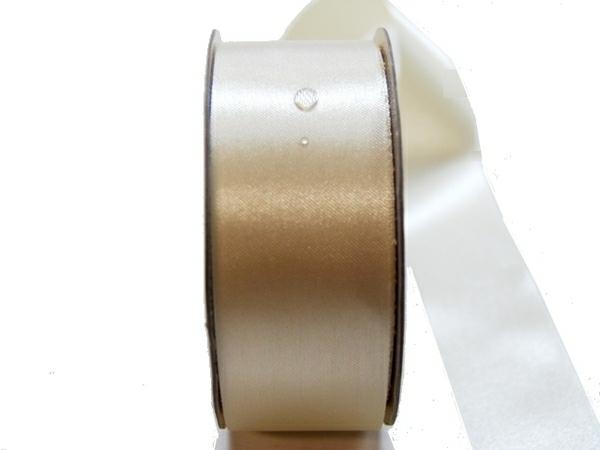 Satin Ribbon | Water Repellent Satin Ribbon – 38Mm X 45M – Ivory Ribbons Satin Ribbon