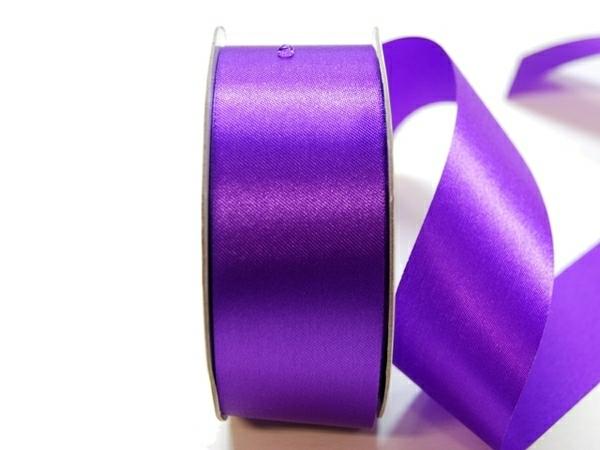 Satin Ribbon | Water Repellent Satin Ribbon – 38Mm X 45M – Violet Ribbons Satin Ribbon