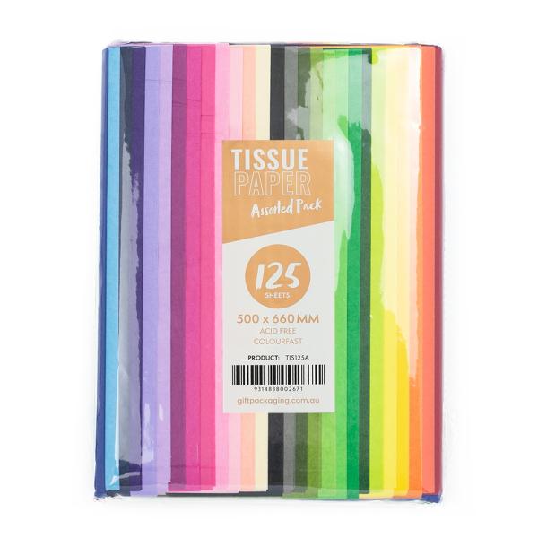 Tissue Paper Reams – Bulk | Tissue Paper – Assorted Mini Ream – 125 Sheets Gift Wrapping & Tissue Paper Retail Wrap Packs