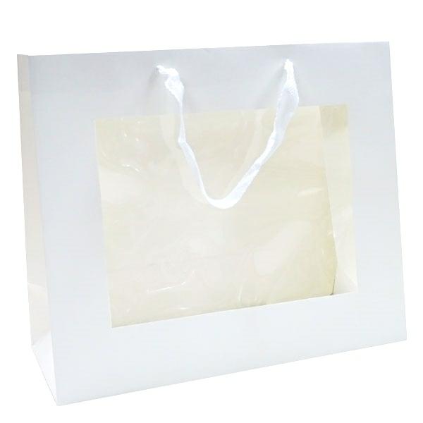 Window Gift Bags | Window Gift Bag – Medium/Large Boutique Matt Finish – White Bags Window Gift Bags