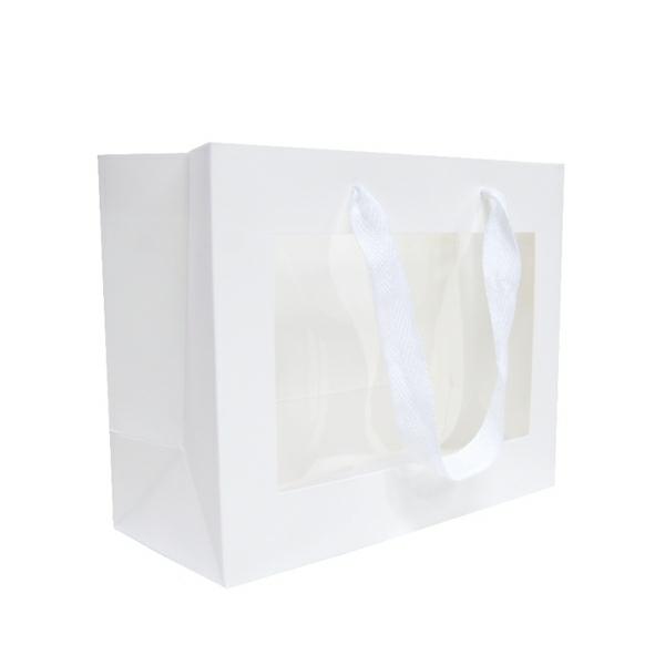 Window Gift Bags | Window Gift Bag – Small/Medium Boutique Matt Finish – White Bags Window Gift Bags