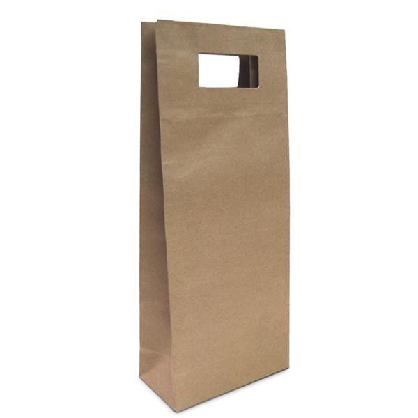 Wine Bottle Gifts Bags | Kraft Bags – Premium Die Cut Kraft Brown Double Wine Bottle Gift Bag Bags Kraft Paper Bags - Premium