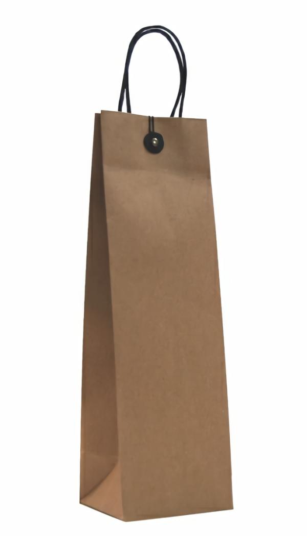 Wine Bottle Gifts Bags | Kraft Bags – Premium Kraft Brown Bags With Cotton String & Button Closure – Bottle Bag Bags Kraft Paper Bags - Premium