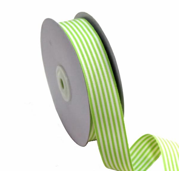 Grosgrain Ribbon | White/Green Stripe – Grosgrain Ribbon 25Mm X 25M Grosgrain Ribbon Grosgrain Ribbon