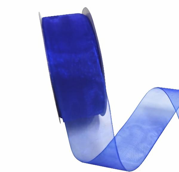 Organza Ribbon | Sheer Organza Woven Edge – 38Mm X 25M – Blue Organza Ribbon Organza Ribbon