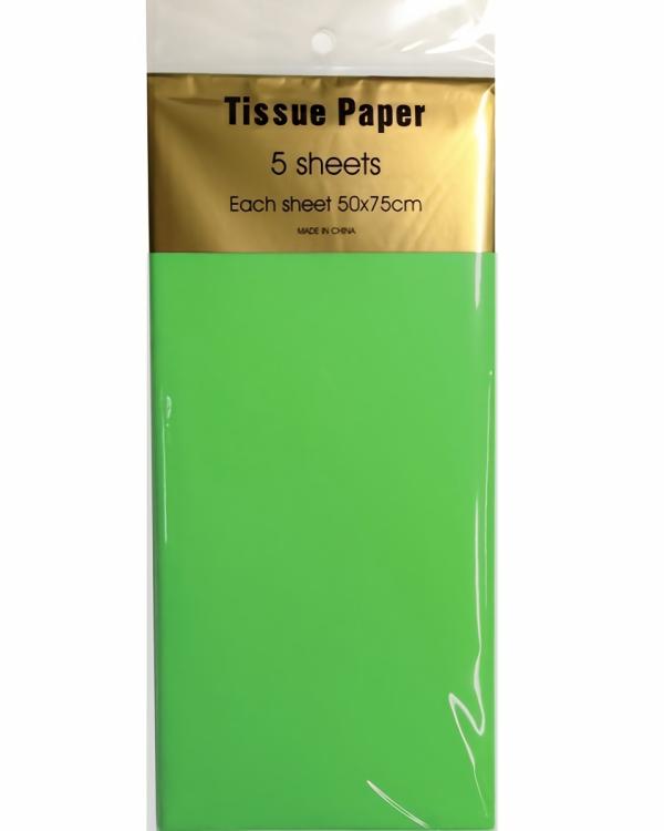 Retail Wrap Packs | Tissue Paper – 5 Sheet – Light Green Gift Wrapping & Tissue Paper Retail Wrap Packs