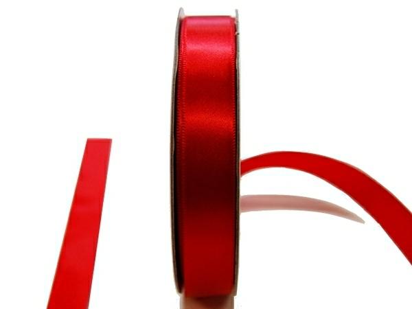 Satin Ribbon | Satin Ribbon – Woven Edge – 15Mm X 30M – Red Ribbons Satin Ribbon