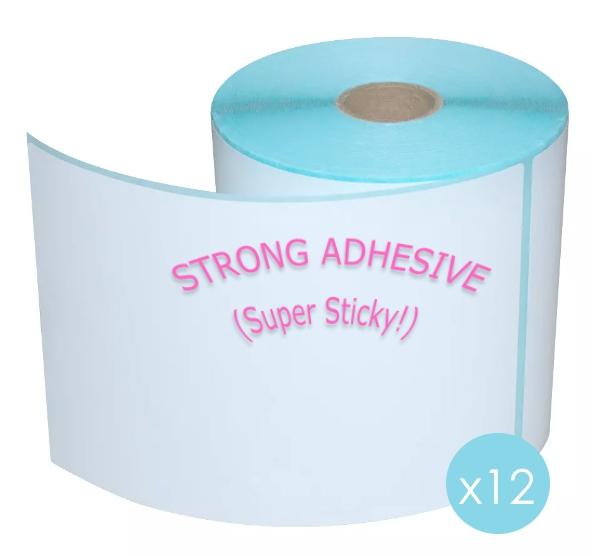 Thermal Label Rolls | 12 X Strong Adhesive ‘super Sticky’ Direct Thermal Shipping Label 100Mm X 150Mm For Fastway Startrack Eparcel – 500 Labels Per Roll Labels Thermal Label Rolls